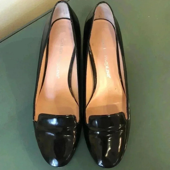 Carlo Pazolini black pumps with gold heel - Picture 1 of 8